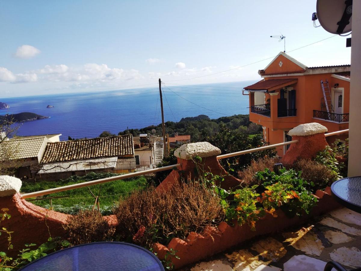 Traditional Panoramic Sea View House Lákones المظهر الخارجي الصورة