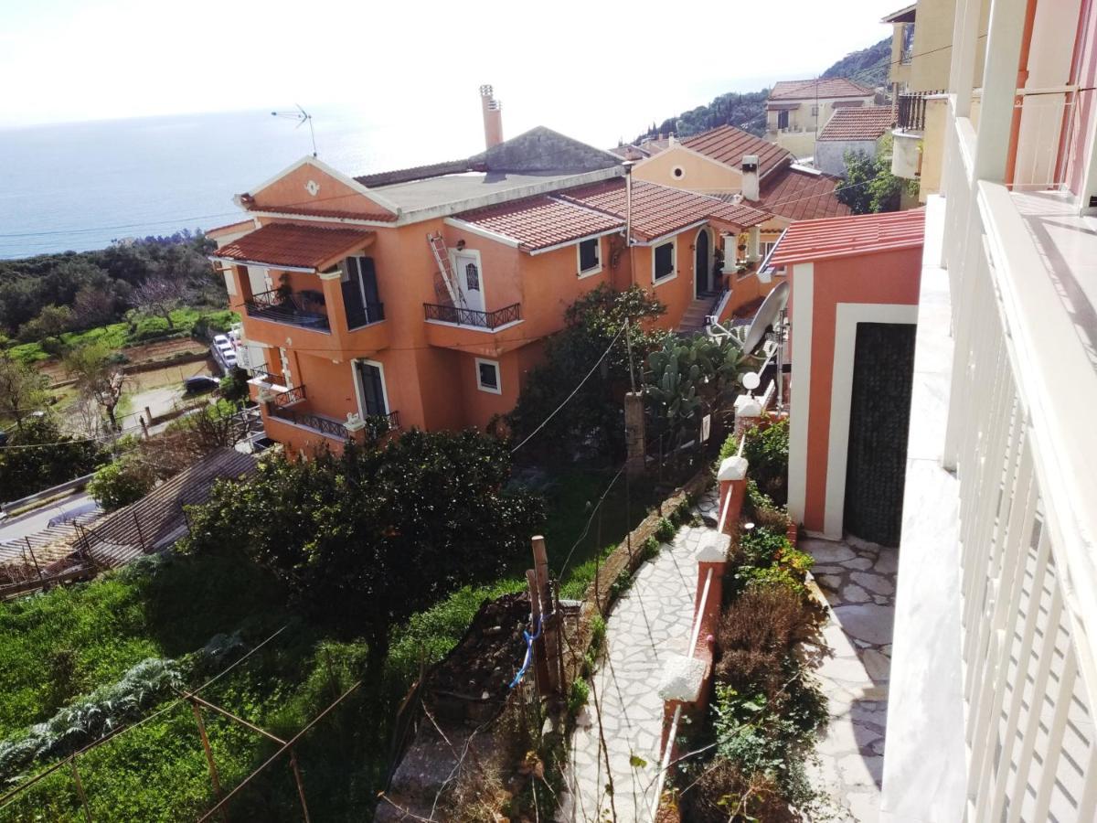 Traditional Panoramic Sea View House Lákones المظهر الخارجي الصورة