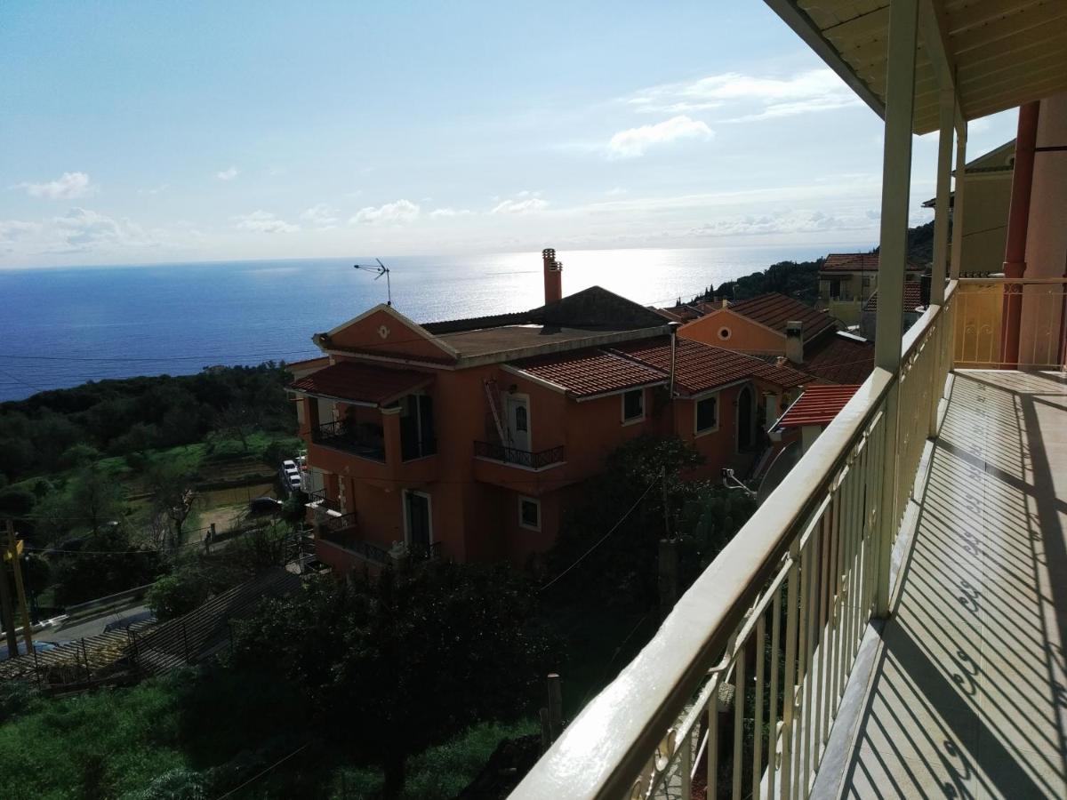 Traditional Panoramic Sea View House Lákones المظهر الخارجي الصورة