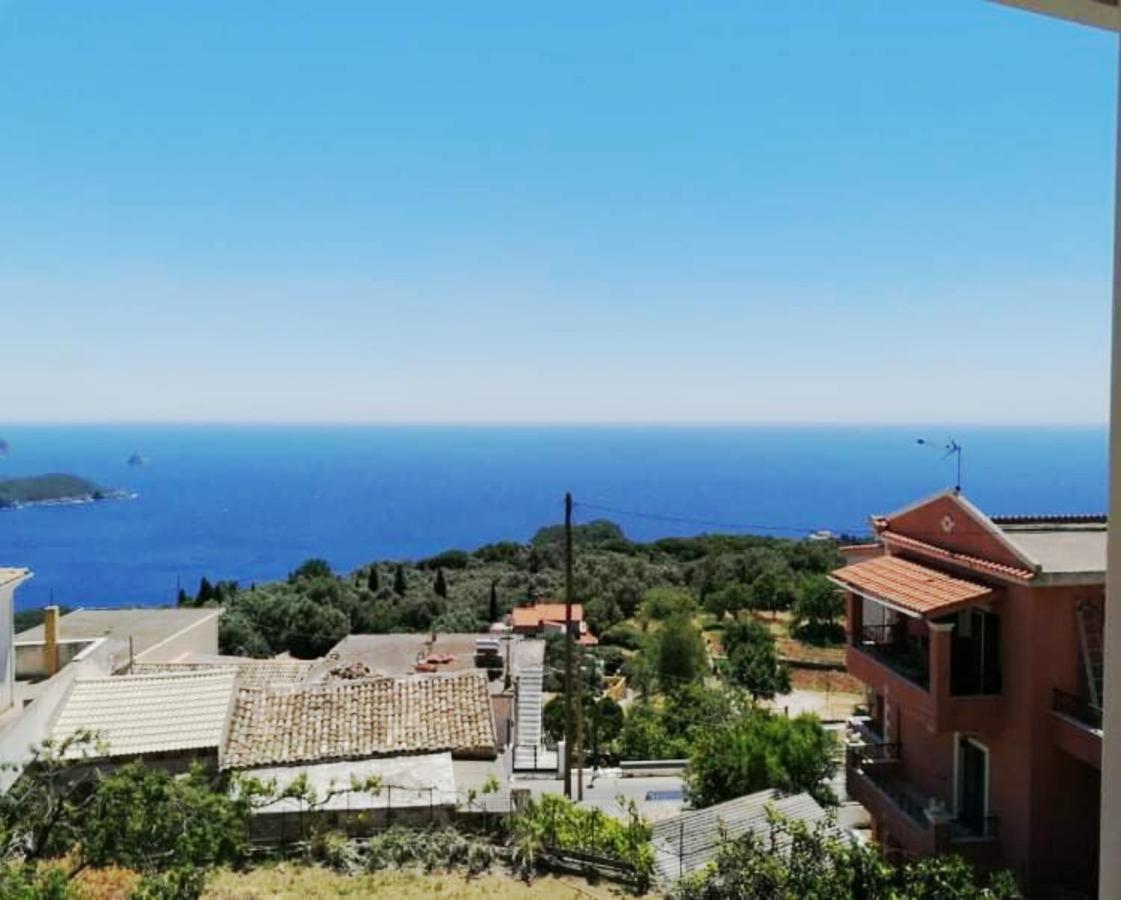 Traditional Panoramic Sea View House Lákones المظهر الخارجي الصورة
