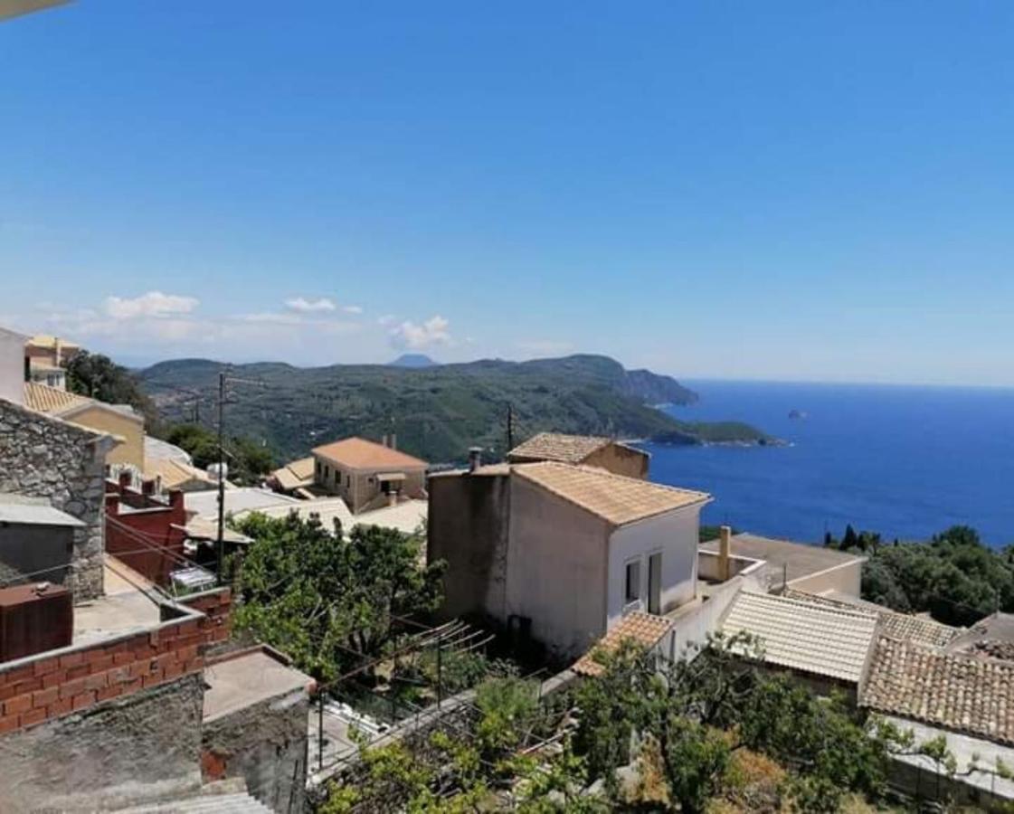Traditional Panoramic Sea View House Lákones المظهر الخارجي الصورة