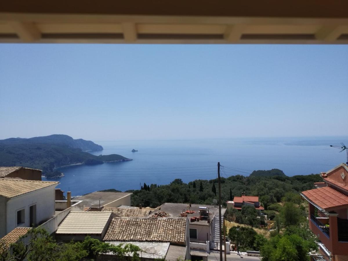 Traditional Panoramic Sea View House Lákones المظهر الخارجي الصورة