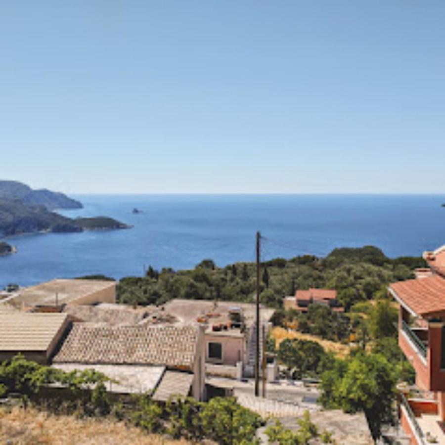 Traditional Panoramic Sea View House Lákones المظهر الخارجي الصورة