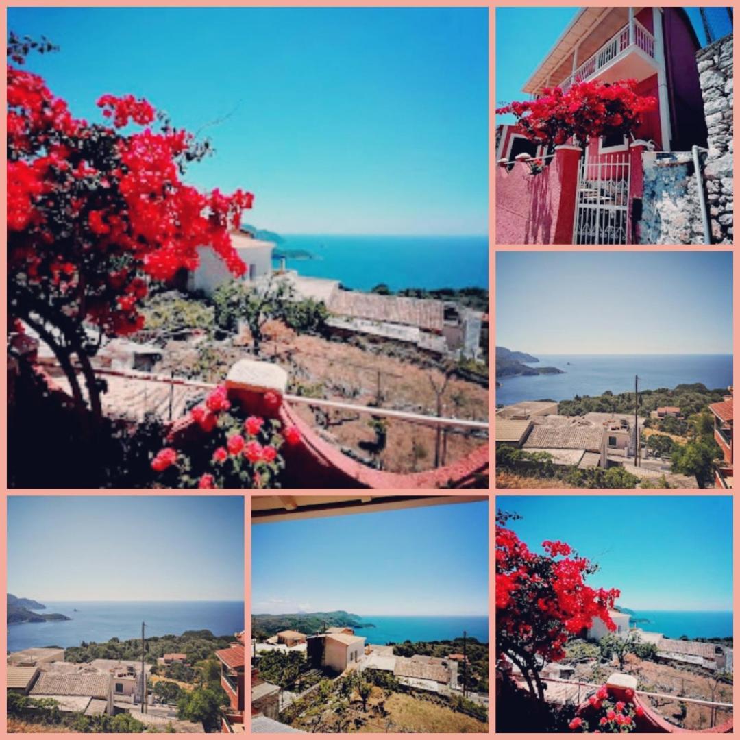 Traditional Panoramic Sea View House Lákones المظهر الخارجي الصورة
